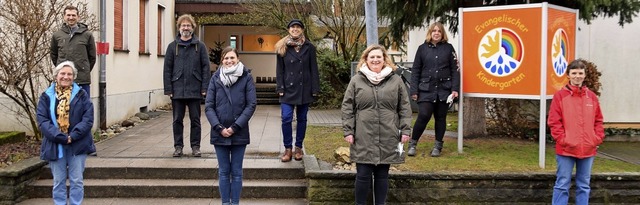 Die Grndungsmitglieder: Vorne von lin...pper, Nicole Maier, Melanie Huttmann.   | Foto: Evangelischer Kindergarten