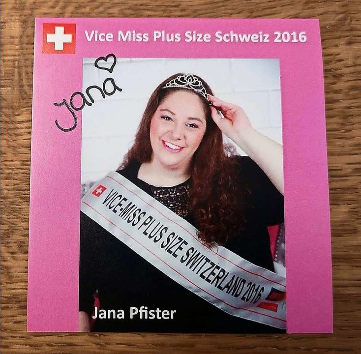 2016 wurde Jana zur Vice Miss Plus Size Schweiz gekürt  | Foto: privat