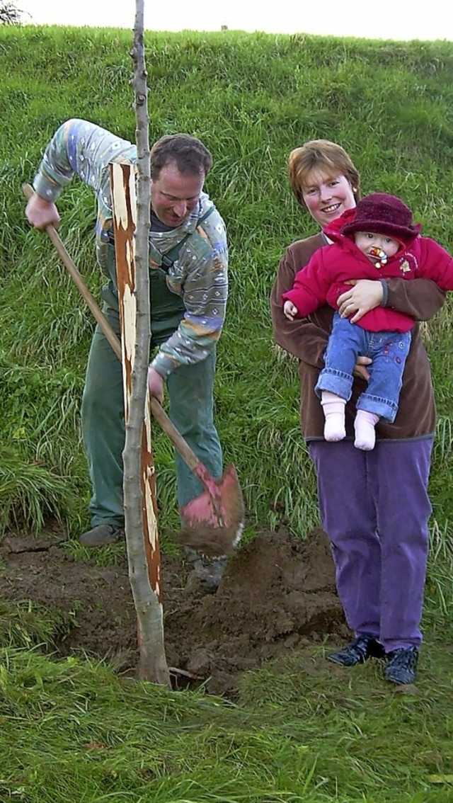 Eine frhere  Lebensbaum-Aktion,  2006... kleine Elisabeth aus dem Kohlenbach.   | Foto: Rita Schmid