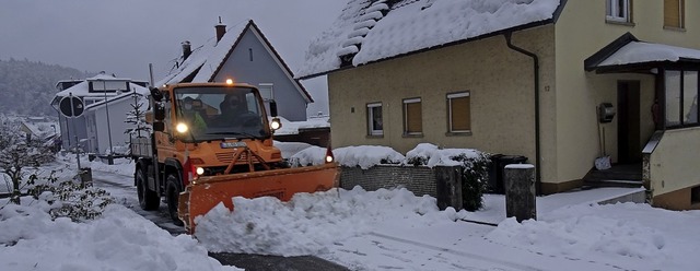 Ein schneereicher Winter: Hier ein Fot...mung in der Schwrstdter Schulstrae   | Foto: Helmut Kohler