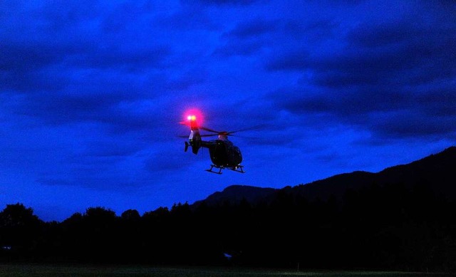 Polizeihubschrauber im Einsatz (Symbolbild)  | Foto: Stefan Puchner