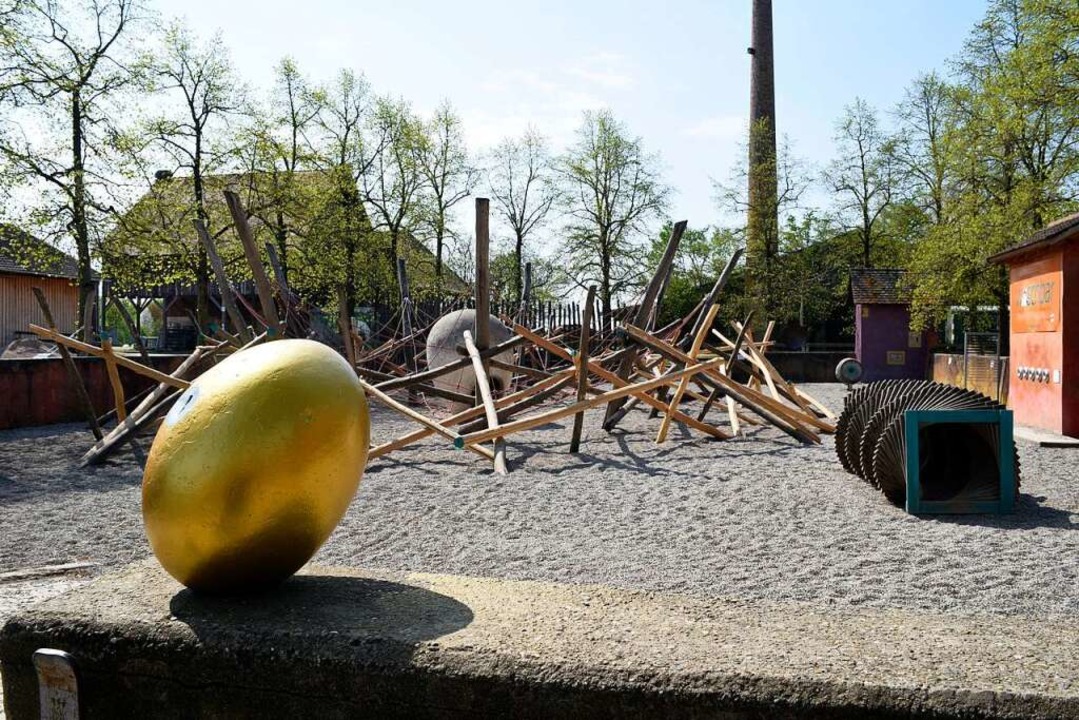 Noch verwaist ist das Tiergehege Munde...222;Nistplatz&#8220; ist  geschlossen.  | Foto: Thomas Kunz