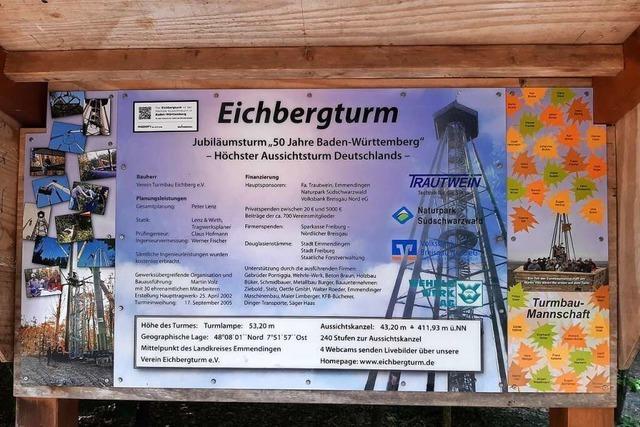 Emmendinger Eichbergturm liefert Beweis für Temperaturanstieg