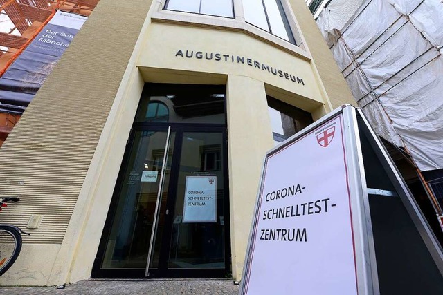 Das Corona-Schnelltest-Zentrum im Augustinermuseum  ffnet am Montag.  | Foto: Ingo Schneider