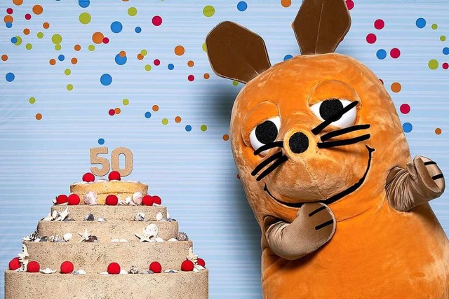 Hoch die Tassen! Die Maus gibt zum 50. Geburtstag eine Sandtorte aus.  | Foto: WDR