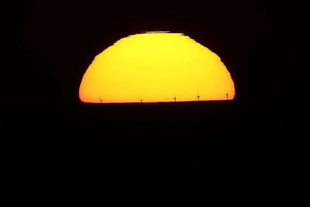 Was für ein faszinierender Sonnenuntergang auf dem Schauinsland