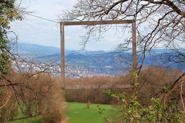 Der wunderbare Bilderrahmen am Schnberg ist im Winter kaputt gegangen