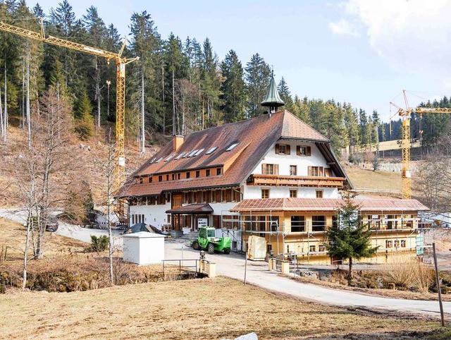 Am bestehenden Gebude des Hotels Schl...iung von den Bebauungsvorschriften zu.  | Foto: Wilfried Dieckmann