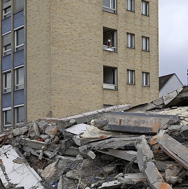 In Lahr wird abgerissen und wieder aufgebaut.  | Foto: Christoph Breithaupt