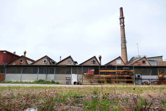 Statt der alten Fabrikbauten auf dem L...rbebetriebe in Holzbauweise entstehen.  | Foto: Peter Gerigk