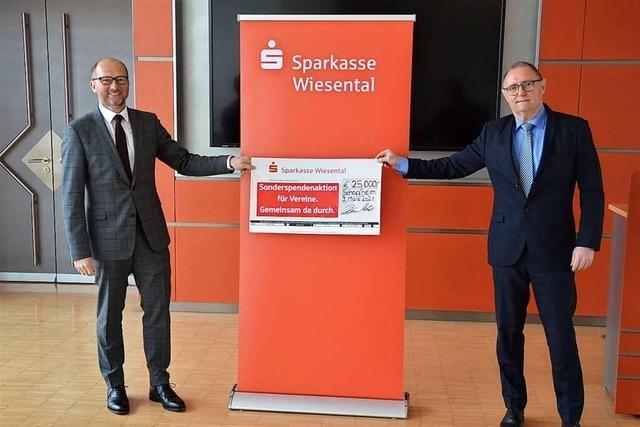 Die Sparkasse Wiesental startet eine Unterstützungsaktion für Vereine