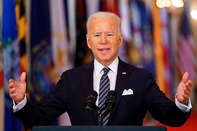 Joe Biden: Wir sind verbunden durch de...nd den Schmerz vergangener Tage&#8220;  | Foto: MANDEL NGAN (AFP)