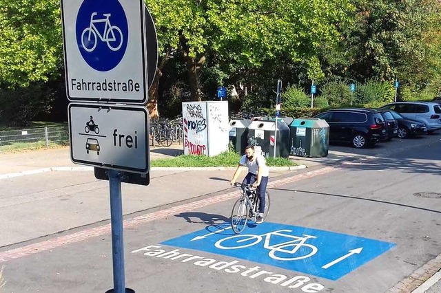 Fahrradstrae in Freiburg  | Foto: Peter Gerigk