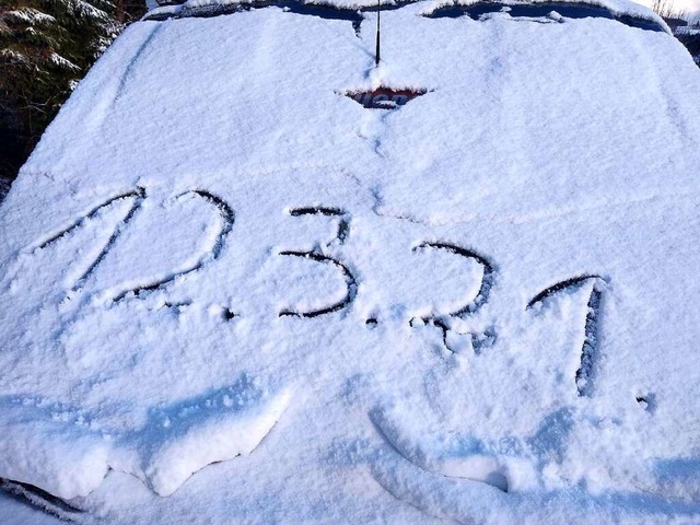 In Hinterzarten ist in der Nacht zum F... sind ein Meter Neuschnee angekndigt.  | Foto: Joachim Hahne