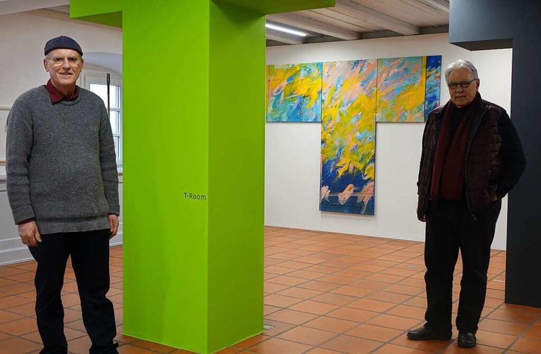 Ulrich Wssner (links) und Martin Clei...Stapflehus nach dem Lockdown erffnet.  | Foto: Roswitha Frey