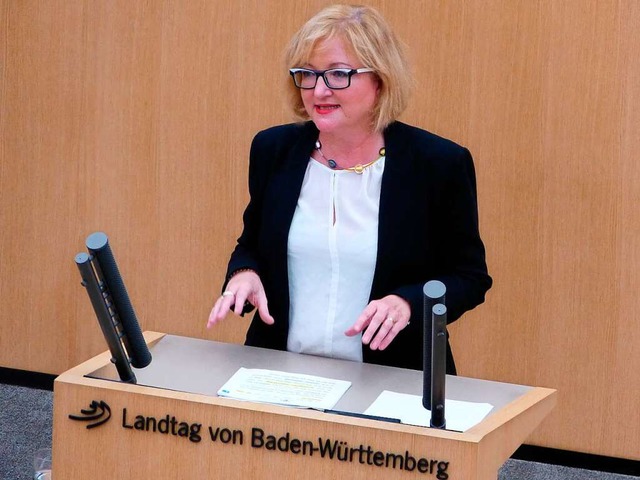 Sabine Hartmann-Mller im Stuttgarter Landtag  | Foto: privat