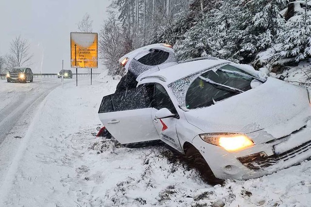 So wie hier auf der B317 erging es bers Wochenende mehreren Autofahrern.  | Foto: Kamera24