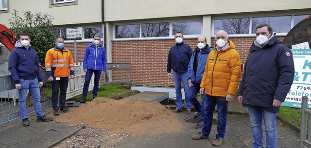 Beim offiziellen Start des Glasfaserau...n von &#8222;Kabel und Tiefbau&#8220;.  | Foto: Victoria Langelott