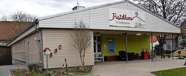 Der Kindergarten Pusteblume in Hgelheim wird um eine dritte Gruppe erweitert.  | Foto: Volker Mnch