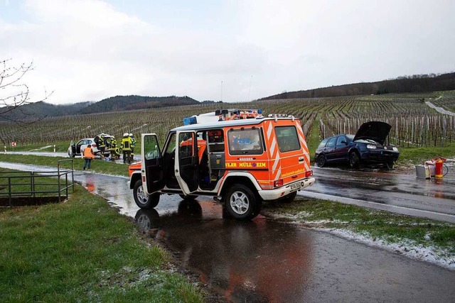 Zwei Leichtverletzte forderte ein Verk... und Britzingen am Mittwochnachmittag.  | Foto: Volker Mnch