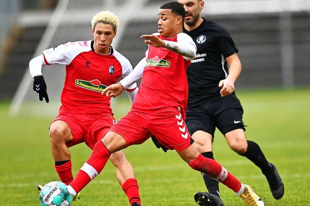 Emilio Kehrer (am Ball) fehlt der Frei...erne wie beim 2:2 im Hinspiel treffen.  | Foto: Achim Keller