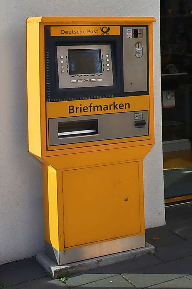 Ein Automat fr Briefmarken wird es in Grenzach nicht mehr geben.  | Foto: Heinz und Monika Vollmar