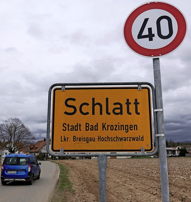 Im Bad Krozinger Ortsteil Schlatt hat ... Tempo 30, wie jetzt   auch in Tunsel.  | Foto: Hans-Peter Mller