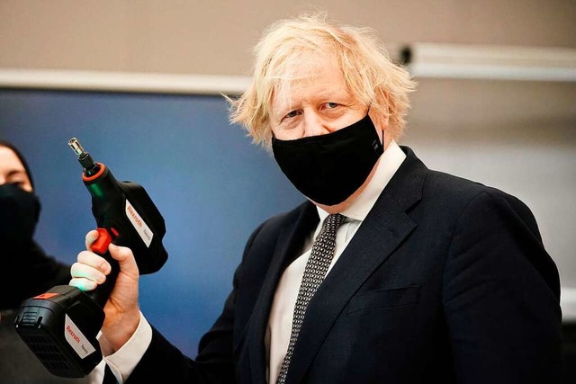 Boris Johnson bt sich derzeit an leisen Tnen gegenber der EU.  | Foto: Christopher Furlong (dpa)
