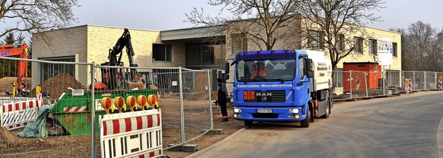 Noch Baustelle, bald Amtssitz des Brg...ters: das neue Rathaus in Schallstadt   | Foto: Sophia Hesser