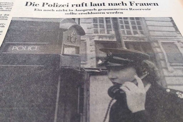 Mit dem britischen Vorbild illustriert...chftigung von Frauen bei der Polizei.  | Foto: Moritz Neufeld