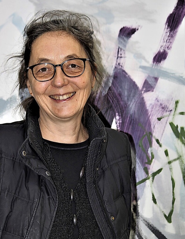 Simone Rosenow in ihrem Atelier in Oberrotweil  | Foto: Eva Buchholz