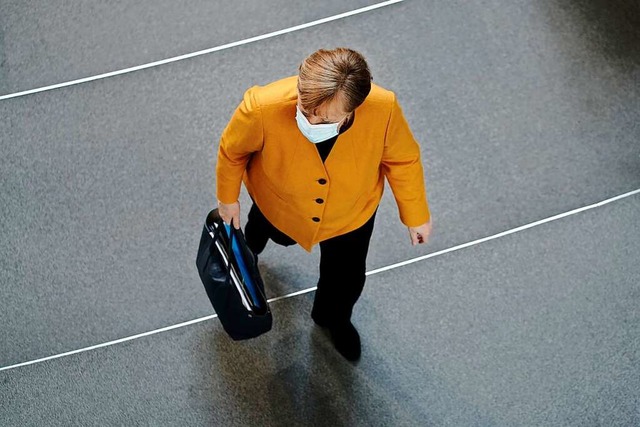 Angela Merkel im Bundestag  | Foto: Kay Nietfeld (dpa)
