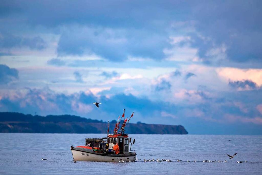 Fischkutter vor der Küste von Mecklenb... bleibt auch er bald im Hafen liegen?   | Foto: Jens Büttner