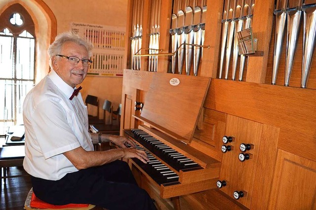 Siegfried Brgelins Leidenschaft ist d...l an der Orgel &#8211; seit 70 Jahren.  | Foto: Tanja Brgelin-Arslan
