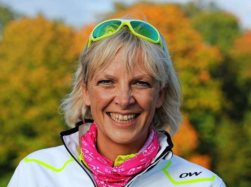 &#8222;Man kann Sport auch mit Freude ...0;, sagt Master-Trainerin Anke Faller.  | Foto: Patrick Seeger
