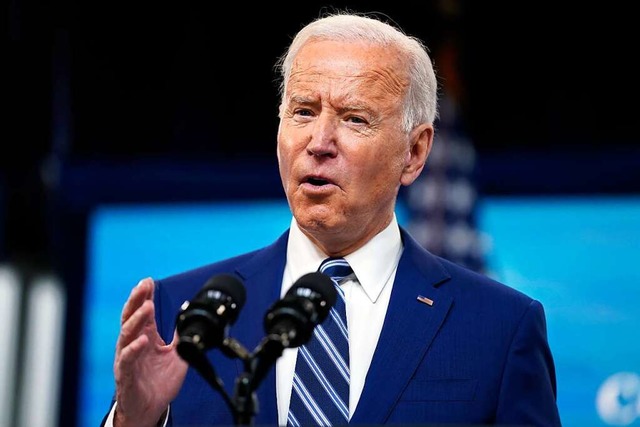 Joe Biden sieht in der Krise auch die Chance.  | Foto: Evan Vucci (dpa)