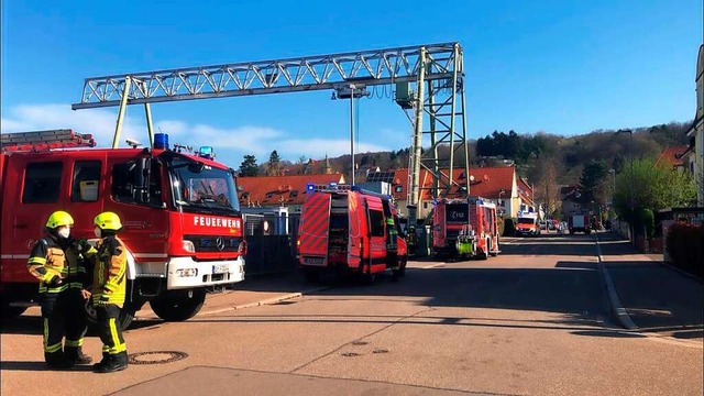 Am Vormittag des Grndonnerstag musste...satz in der Schlosserstrae ausrcken.  | Foto: Feuerwehr Emmendingen