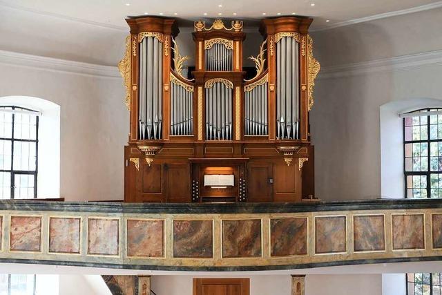 Die alte Orgel in der Kirche von Allmannsweier klingt wieder wie neu