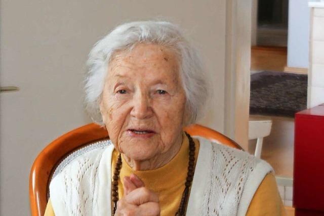 Agnes Alleweldt feiert am Karsamstag ihren 100. Geburtstag