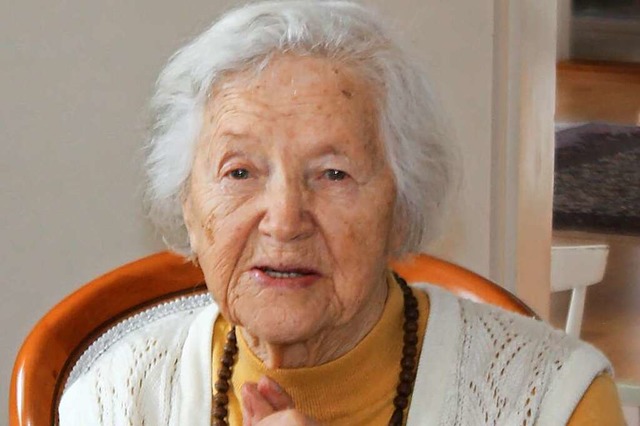 Agnes Alleweldt hat in einhundert Lebensjahren viel gesehen.  | Foto: privat