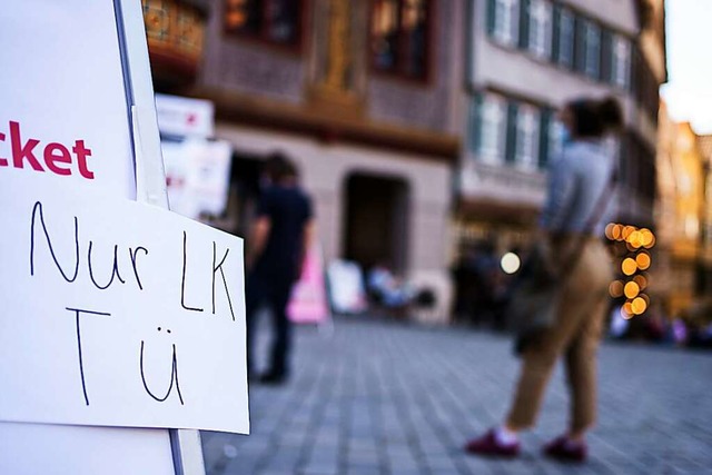 Auswrtige Gste erhalten in Tbingen seit 1. April kein Tagesticket mehr.  | Foto: Andreas Arnold (dpa)