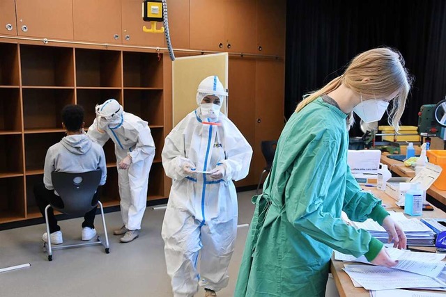 Am Kreisgymnasium in Gundelfingen wurden vor den Ferien 210 Schler getestet.  | Foto: Andrea Steinhart