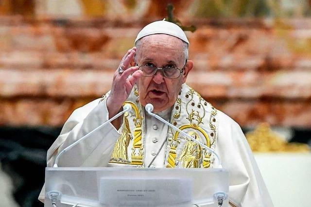 Papst Franziskus hlt Ostermesse erneut unter Corona-Bedingungen
