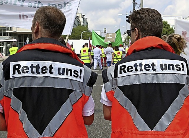 Mehr Geld fr das Gesundheitswesen fordert Verdi seit langem.  | Foto: Silas Stein