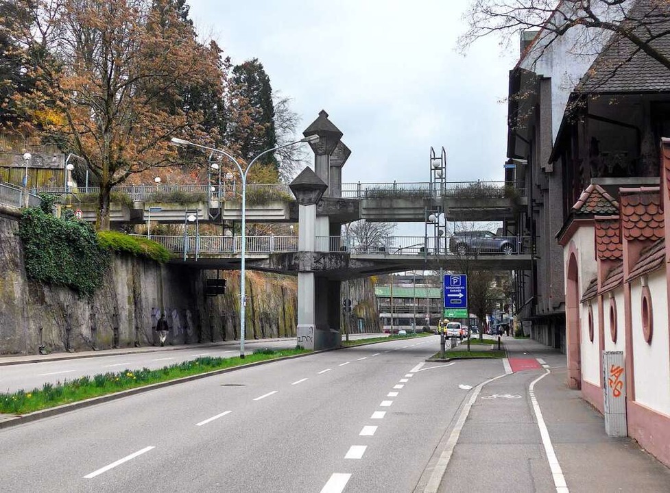 Heute bildet der Schlossbergring eine ...an anschlieend die Schlossberggarage.  | Foto: Joachim  Scheck