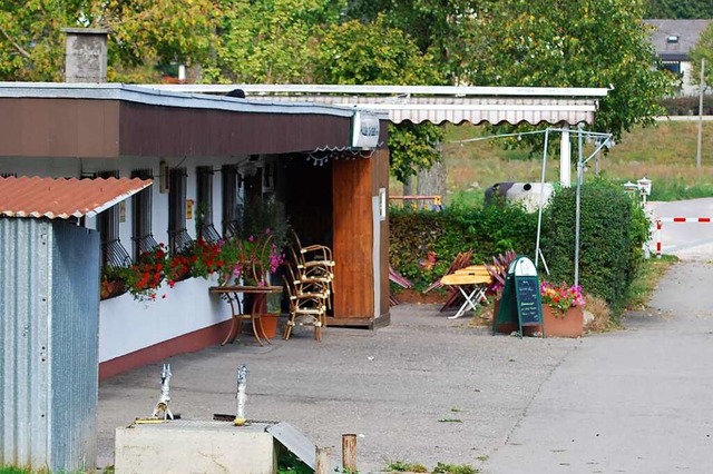 Das Vereinsheim des SC Haagen ist lng...em Hochwasser beschdigt (Archivbild).  | Foto: Thomas Loisl Mink