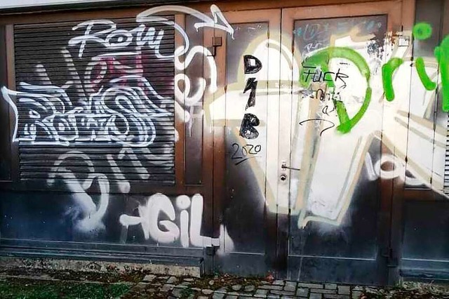 Erneut ist es in Denzlingen zu Sachbes...gungen durch Graffity-Spayer gekommen.  | Foto: Gemeine Denzlingen