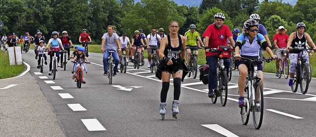 Ein Bild vom Slow-up im Jahr 2019. Im ...h 2021 wird es keine Neuauflage geben.  | Foto: Rank, Marion