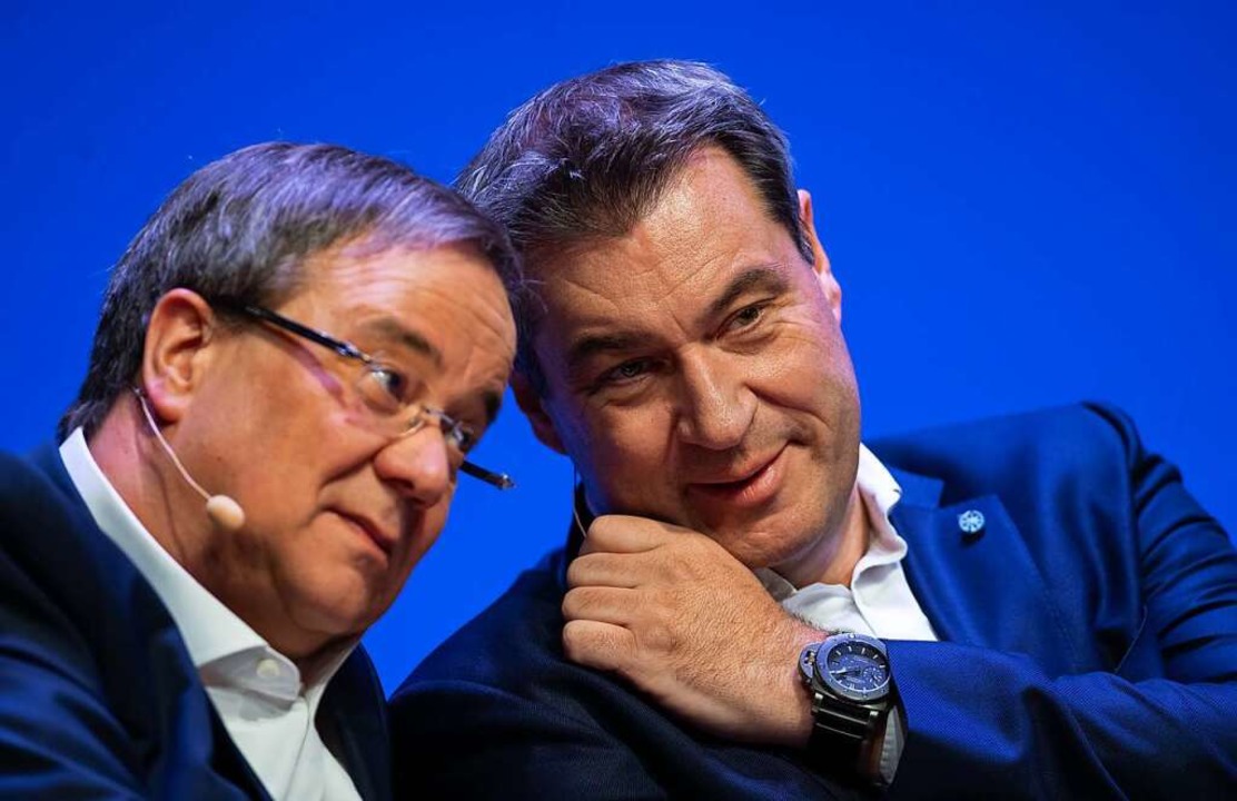 Das Prozedere der Union zur Kandidaten...ndant Markus Sder  mit im Rennen ist.  | Foto: Guido Kirchner (dpa)