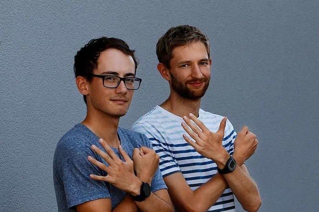 Nathaniel Seiler (links) und Carl Dohm...anten&#8220; letztmals olympisch sein.  | Foto: Benedikt Hecht